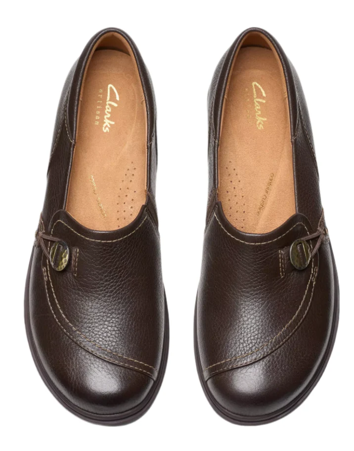WOMEN'S CLARKS CERTINA EASE | DARK BROWN LEATHER - Image 4