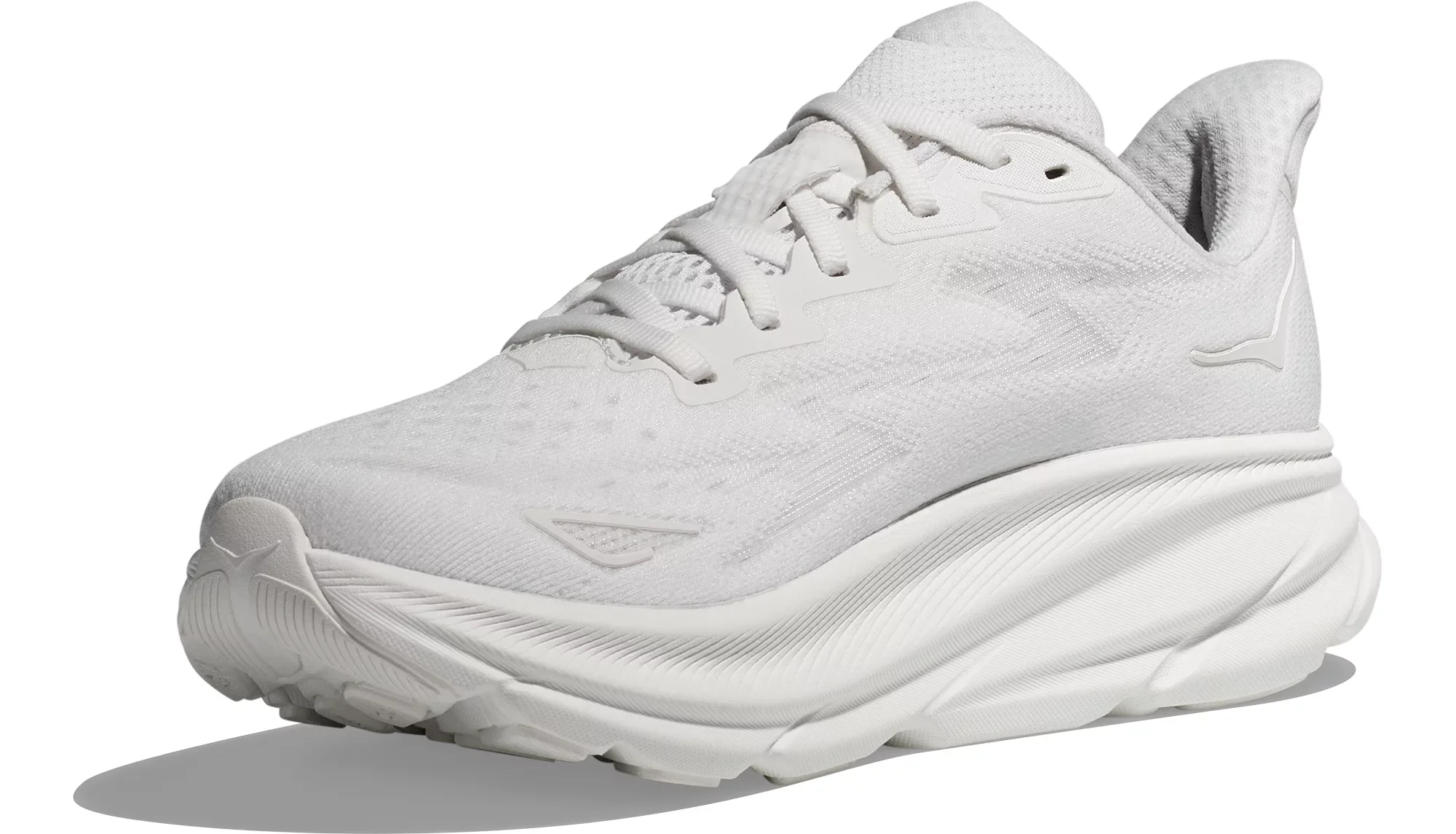 WOMEN'S HOKA CLIFTON 9 | WHITE / WHITE - Image 4