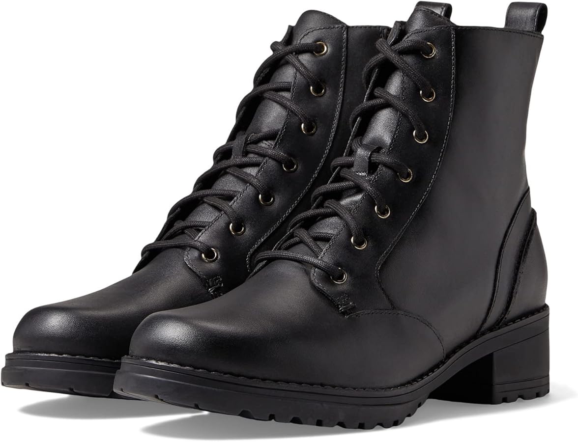 WOMEN'S COLE HAAN CAMEA WATERPROOF COMBAT BOOT | BLACK LEATHER - Image 6
