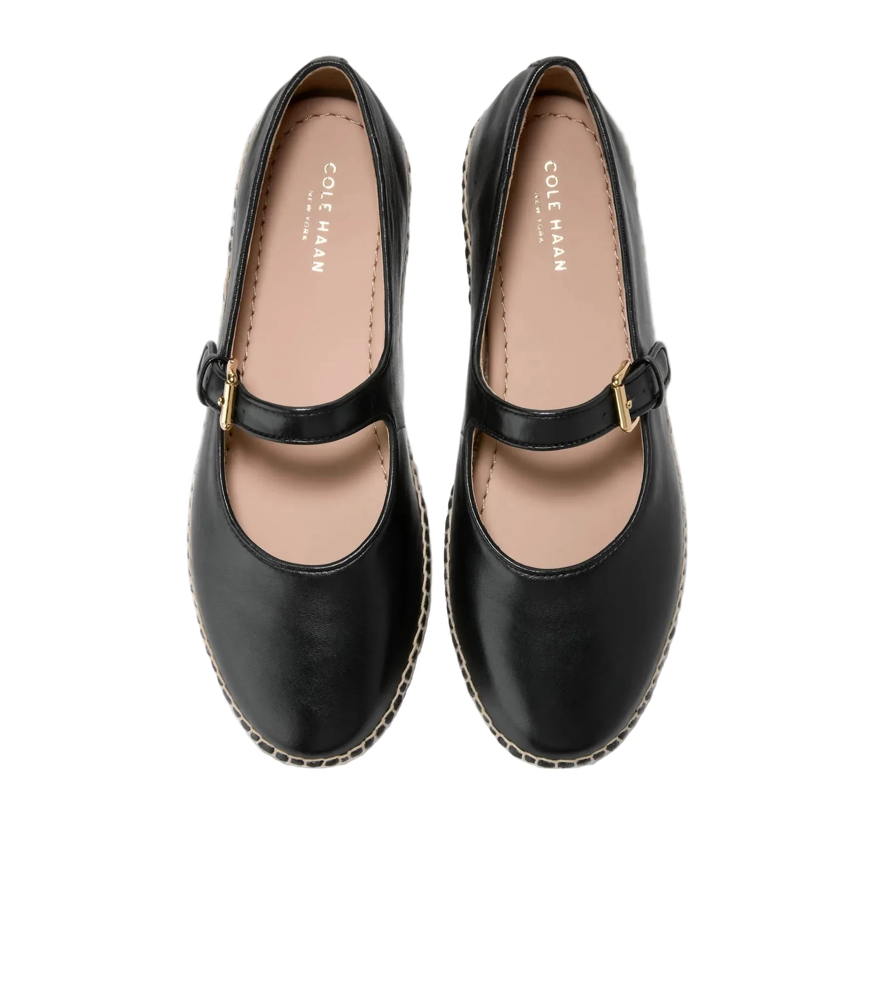 WOMEN'S COLE HAAN CLOUDFEEL ASBURY MARY JANE BALLET FLATS | BLACK LEATHER - Image 4
