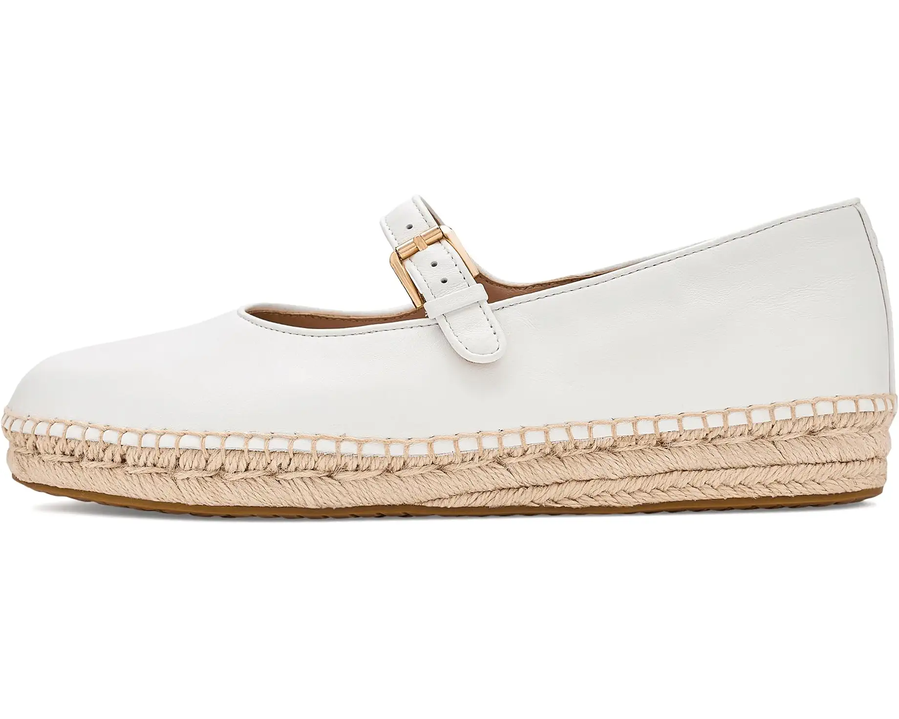 WOMEN'S COLE HAAN CLOUDFEEL ASBURY MARY JANE BALLET FLATS | WHITE LEATHER - Image 4