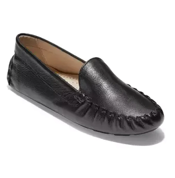 WOMEN'S COLE HAAN EVELYN DRIVER | BLACK LEATHER - Image 3