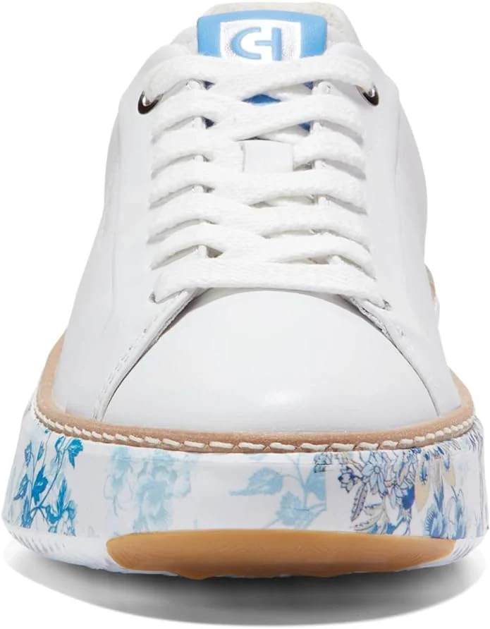WOMEN'S COLE HAAN GRANDPRØ TOPSPIN SNEAKER | OPTIC WHITE / BLUE TOILE - Image 5