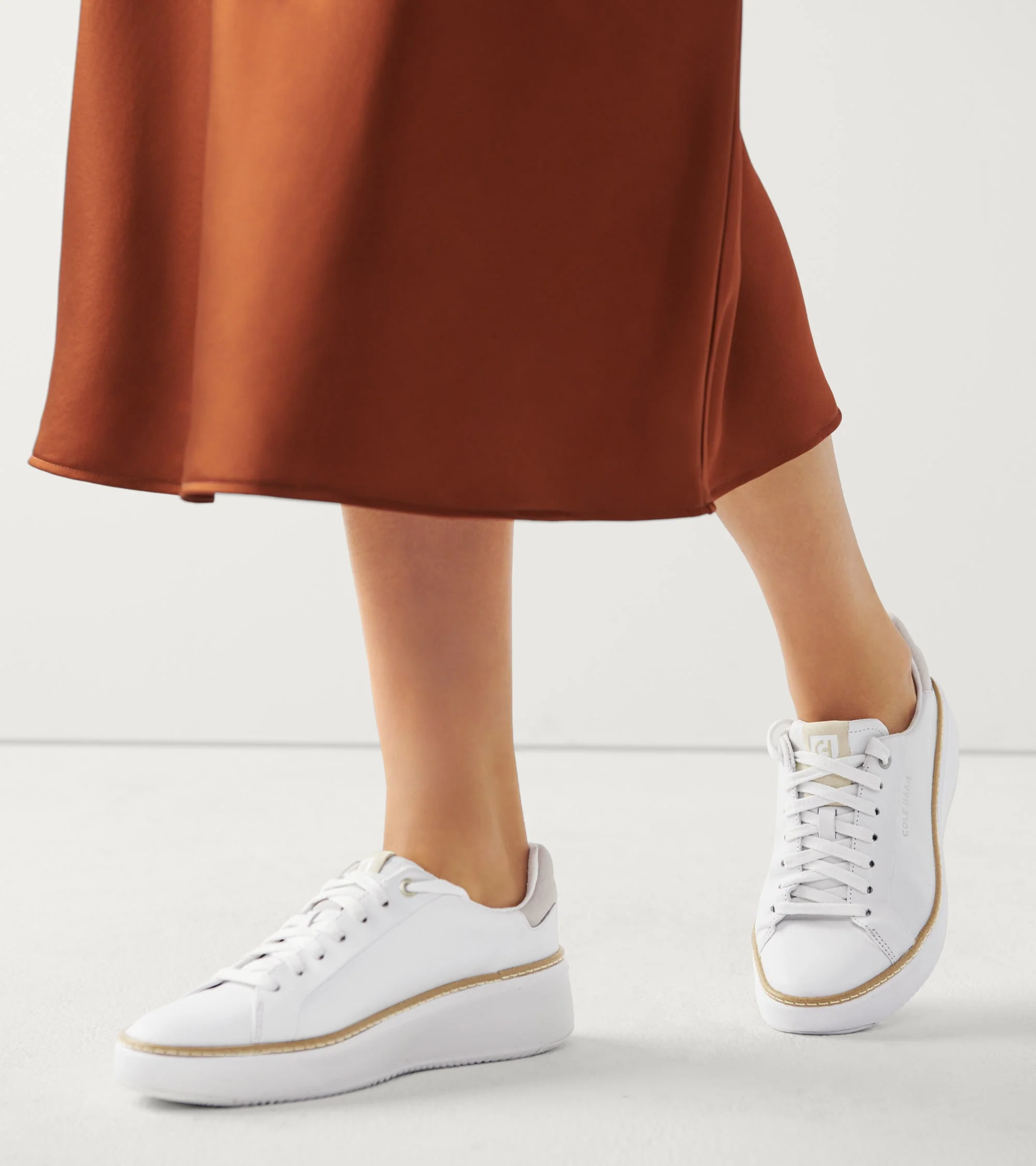 WOMEN'S COLE HAAN GRANDPRØ TOPSPIN SNEAKER | WHITE / LEOPARD PRINT - Image 2