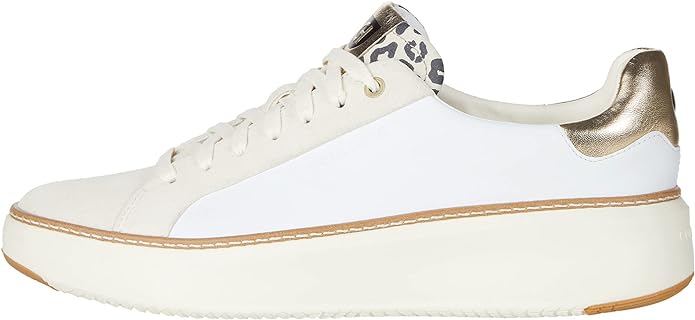 WOMEN'S COLE HAAN GRANDPRØ TOPSPIN SNEAKER | WHITE / LEOPARD PRINT - Image 3