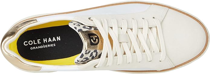 WOMEN'S COLE HAAN GRANDPRØ TOPSPIN SNEAKER | WHITE / LEOPARD PRINT - Image 7