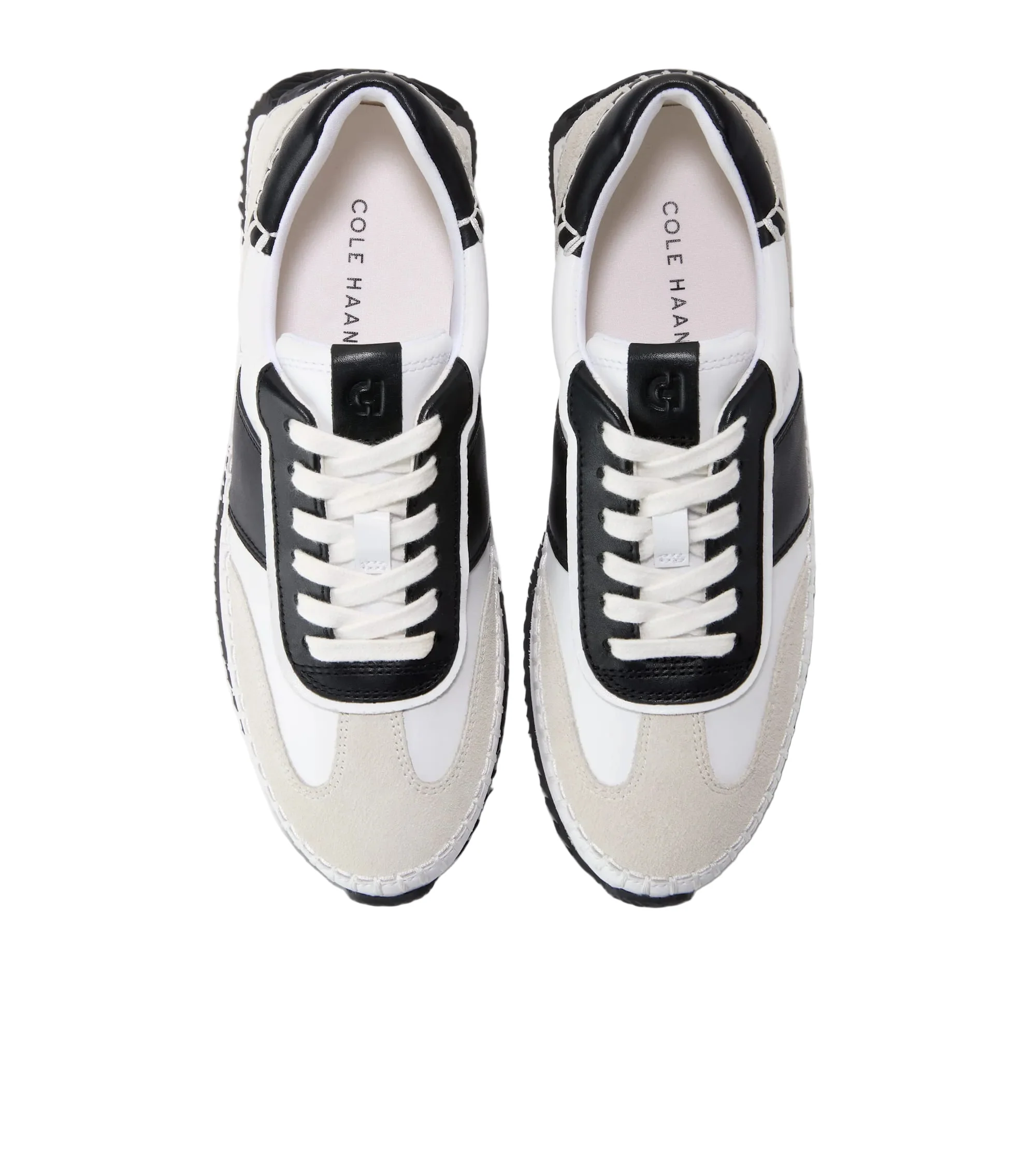 WOMEN'S COLE HAAN GRAND PRO PREMIER SNEAKER | WHITE | BLACK | SILVER BIRCH - Image 4