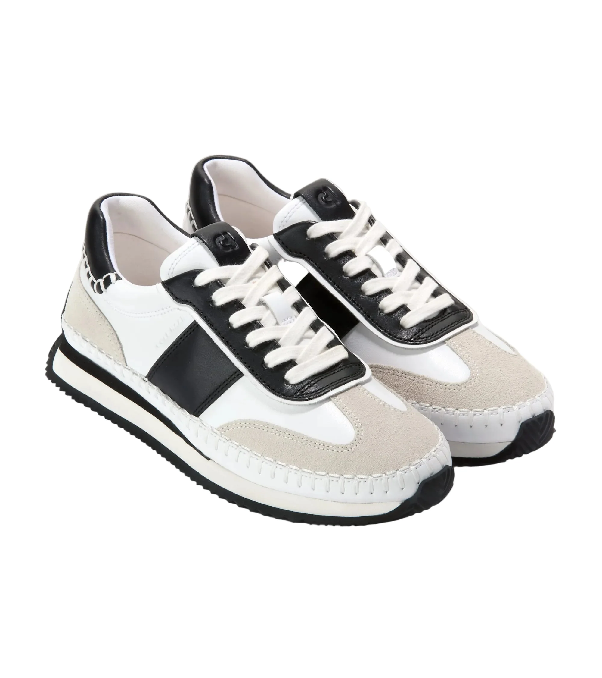WOMEN'S COLE HAAN GRAND PRO PREMIER SNEAKER | WHITE | BLACK | SILVER BIRCH - Image 5