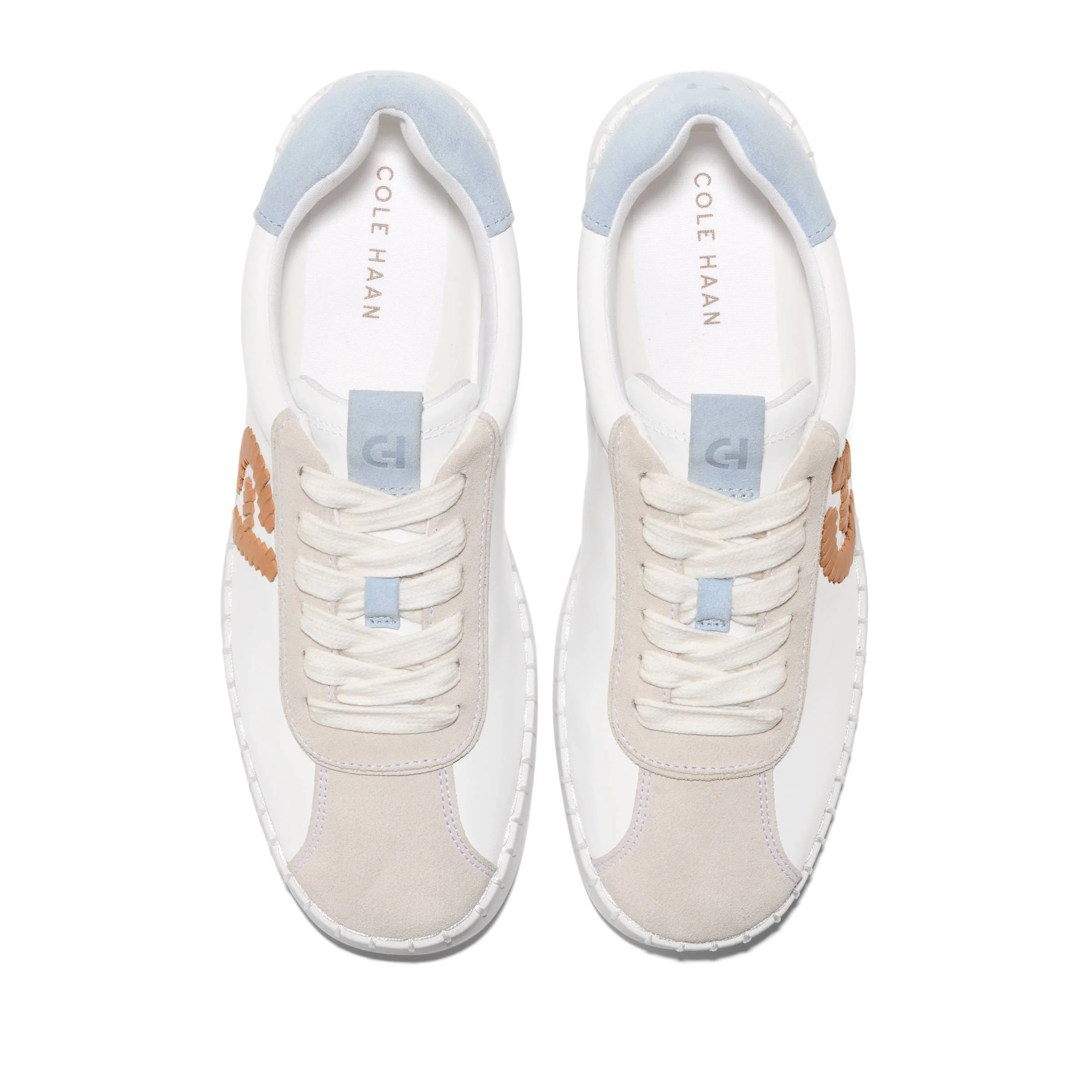 WOMEN'S COLE HAAN GRANDPRO ACELIA SNEAKER | WHITE / SKYWAY SUEDE - Image 11