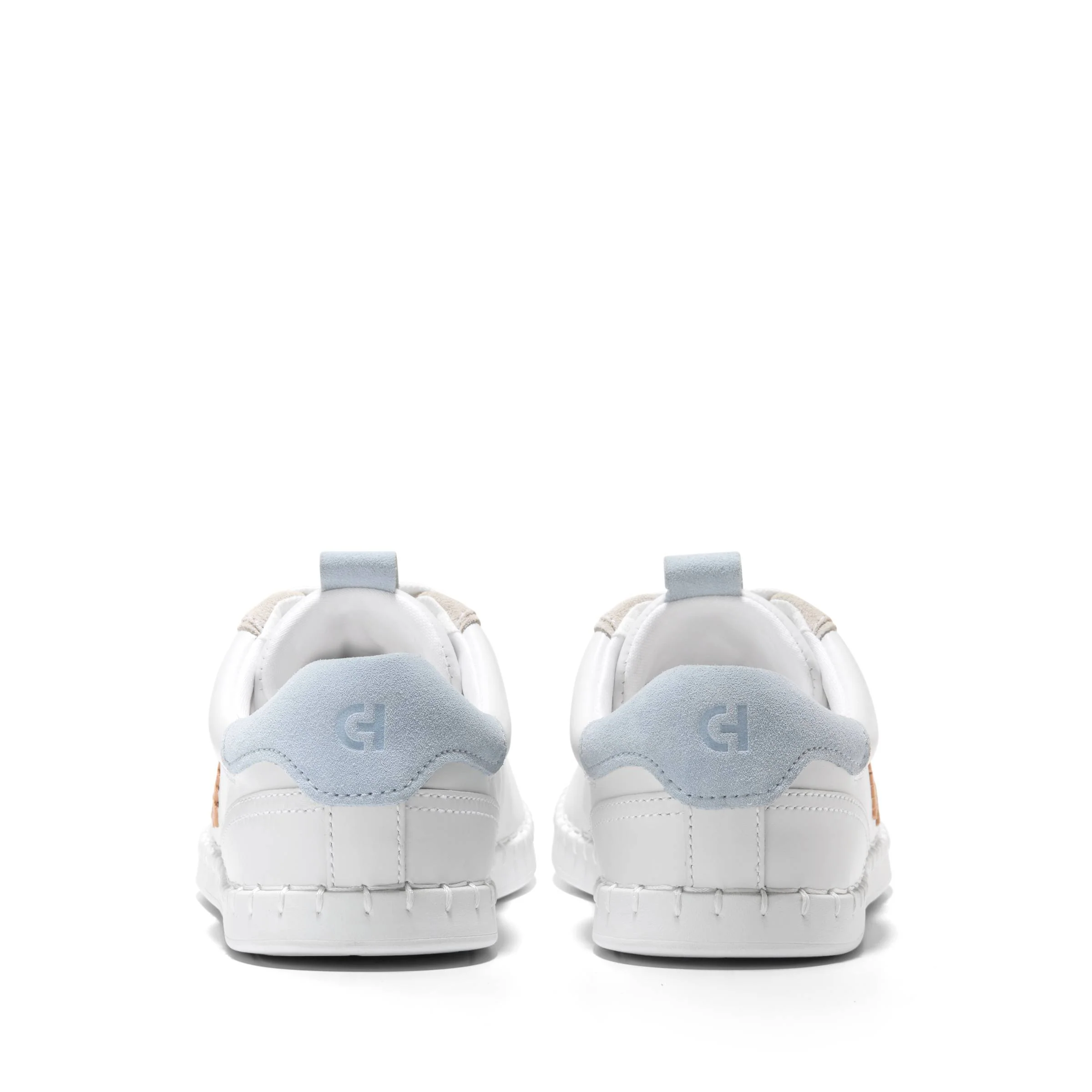 WOMEN'S COLE HAAN GRANDPRO ACELIA SNEAKER | WHITE / SKYWAY SUEDE - Image 9