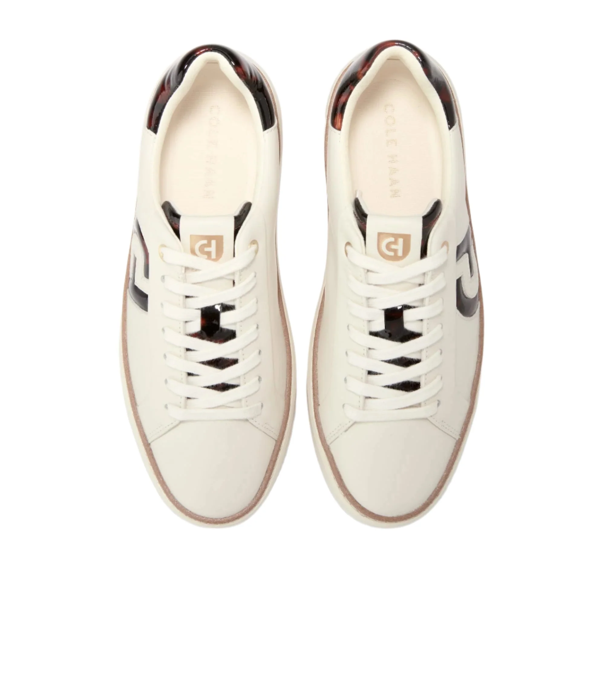 WOMEN'S COLE HAAN GRANDPRØ TOPSPIN SNEAKER | IVORY / TORTOISE PATENT - Image 3