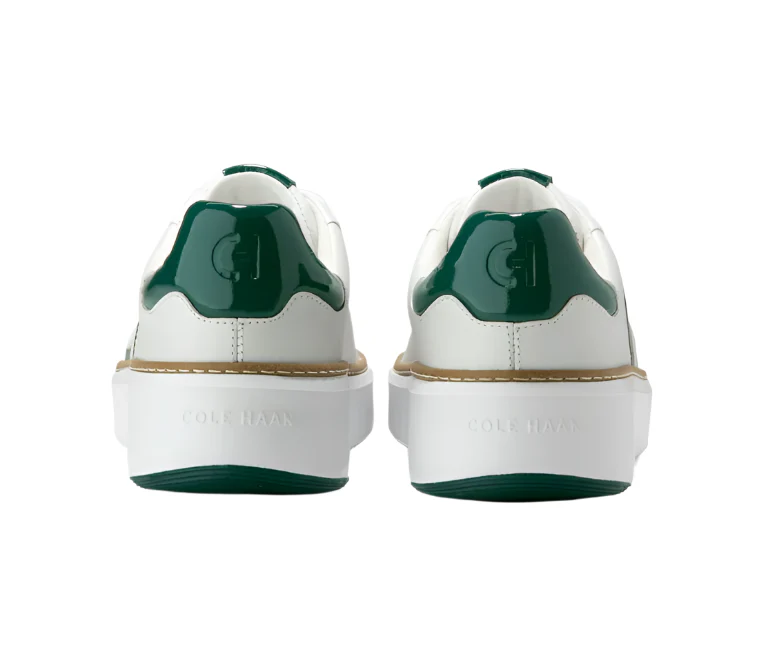 WOMEN'S COLE HAAN GRANDPRØ TOPSPIN SNEAKER | WHITE / PINE PATENT - Image 6