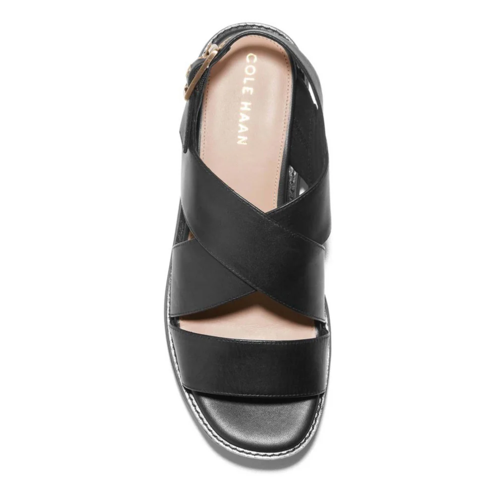 WOMEN'S COLE HAAN ØRIGINAL GRAND PLATFORM SANDALS | BLACK / BLACK - Image 5