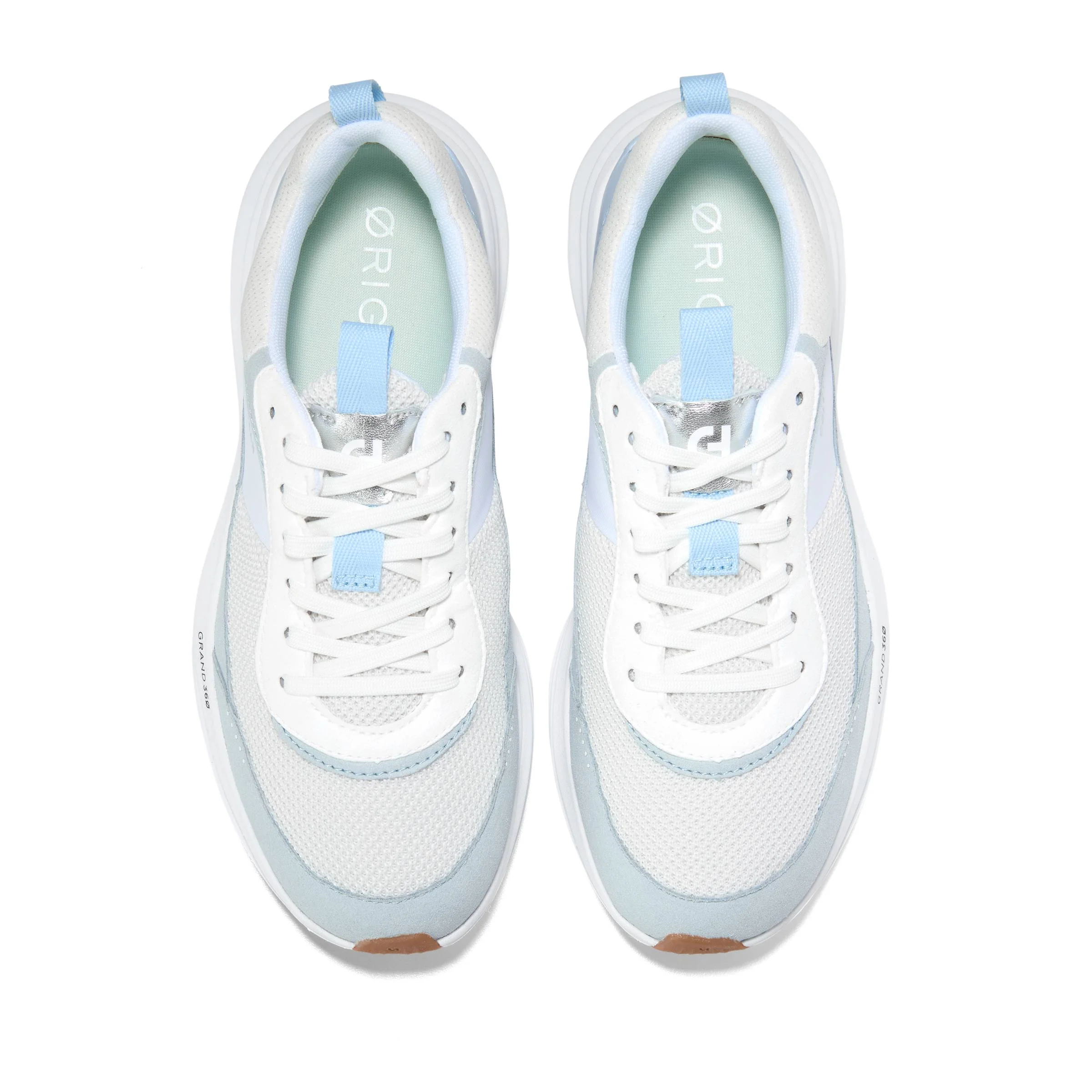 WOMEN'S COLE HAAN ORIGINALGRAND QUADSTREAK RUNNING SNEAKER | OPTIC WHITE / SKYWAY - Image 4