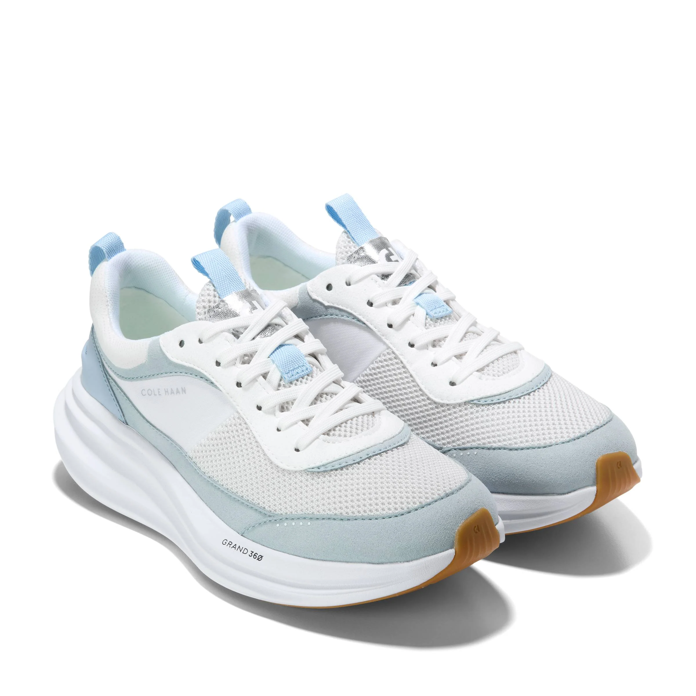 WOMEN'S COLE HAAN ORIGINALGRAND QUADSTREAK RUNNING SNEAKER | OPTIC WHITE / SKYWAY - Image 5