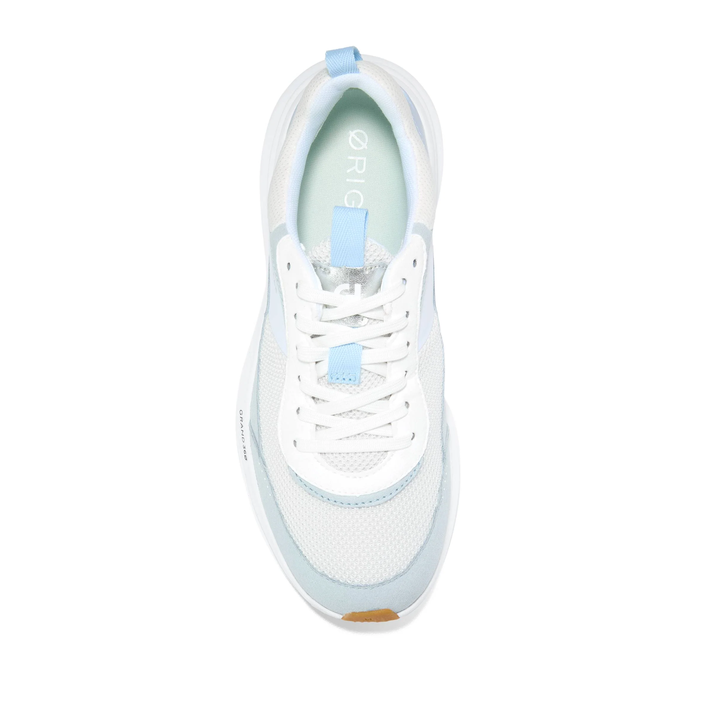 WOMEN'S COLE HAAN ORIGINALGRAND QUADSTREAK RUNNING SNEAKER | OPTIC WHITE / SKYWAY - Image 7