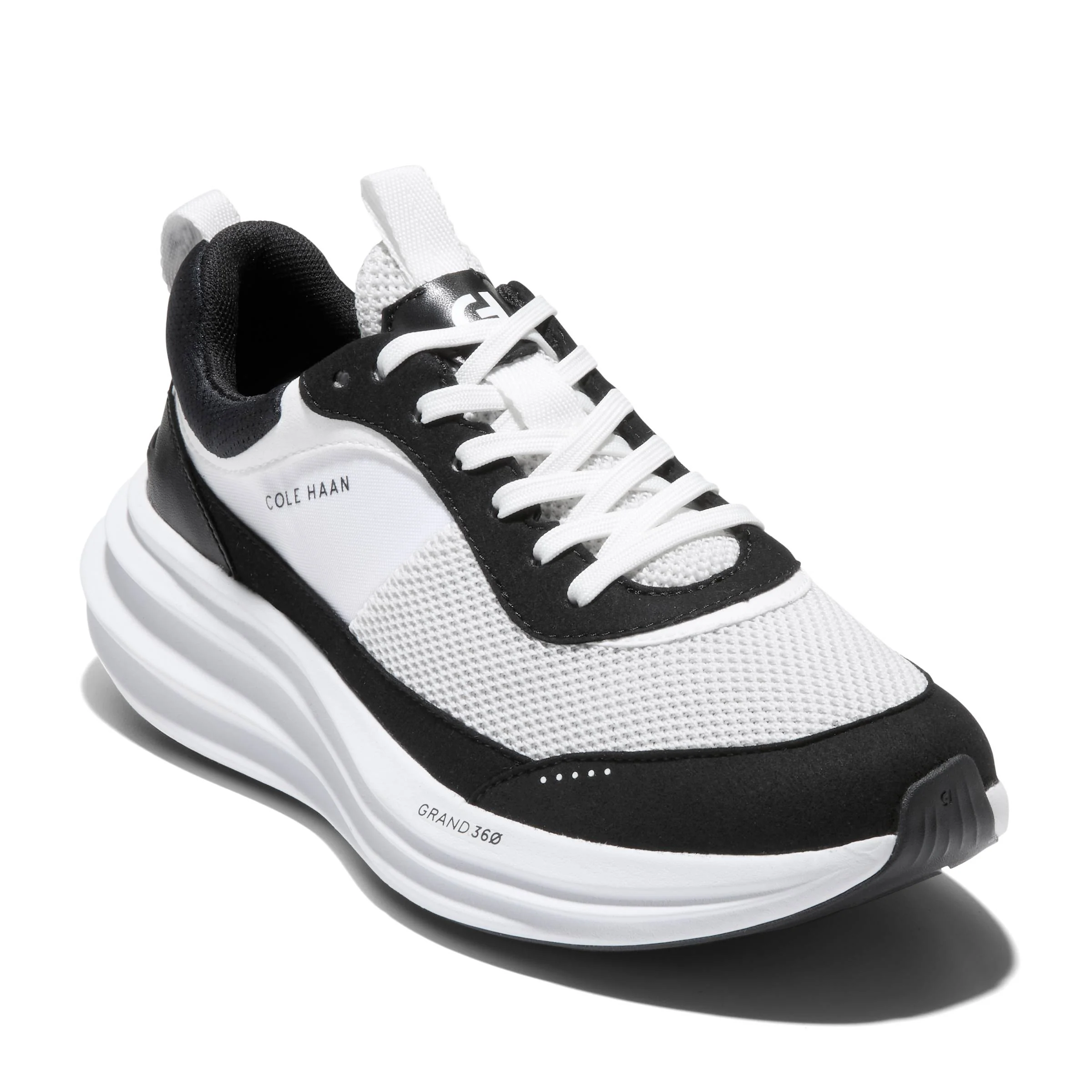 WOMEN'S COLE HAAN ORIGINALGRAND QUADSTREAK RUNNING SNEAKER | WHITE / BLACK / WHITE - Image 6