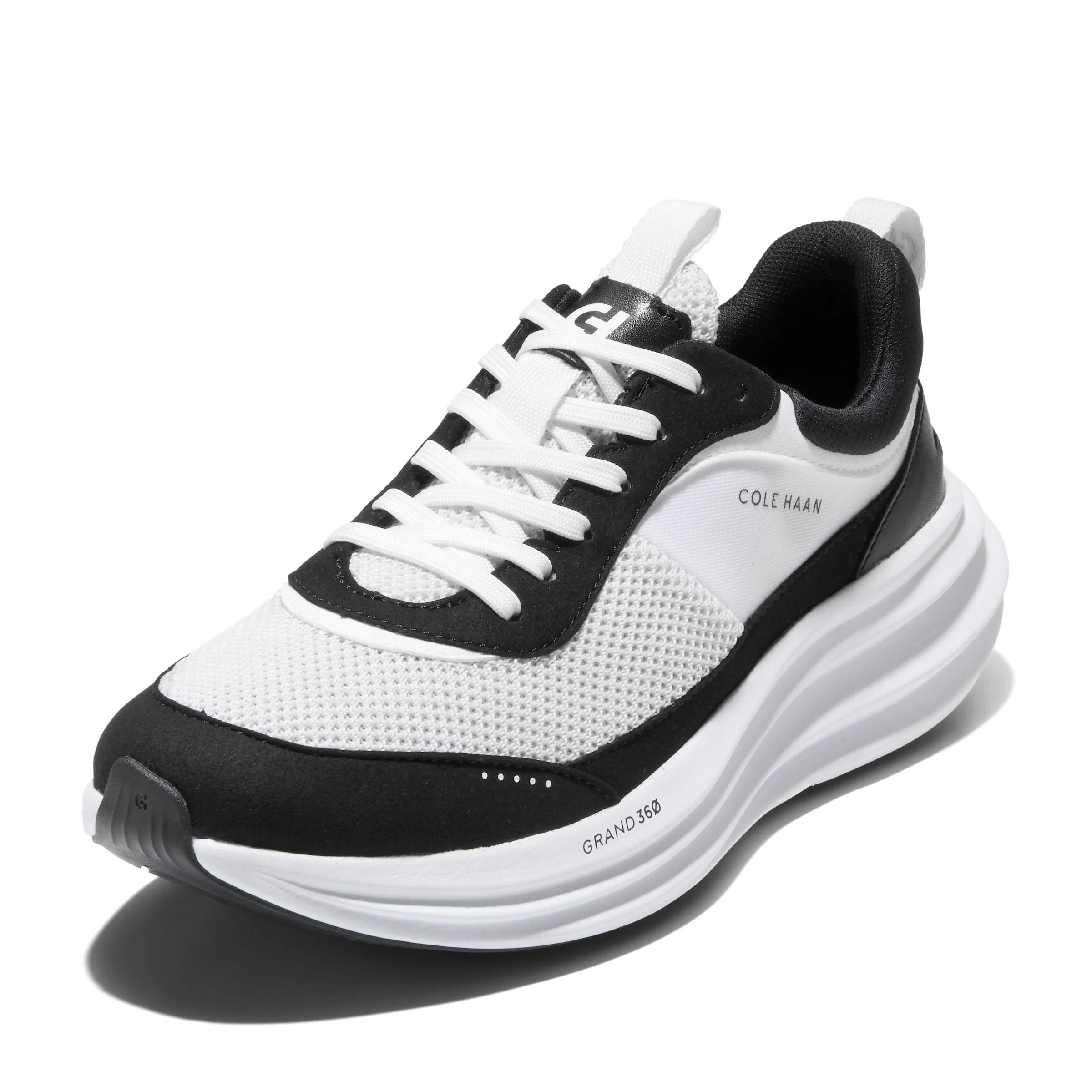 WOMEN'S COLE HAAN ORIGINALGRAND QUADSTREAK RUNNING SNEAKER | WHITE / BLACK / WHITE - Image 9