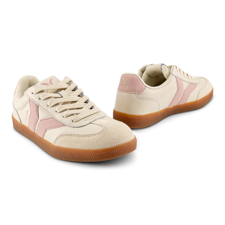 WOMEN'S C.O.B by CULTURE OF BRAVE FEARLESS SNEAKER | BEIGE / PINK WINGS - Image 6