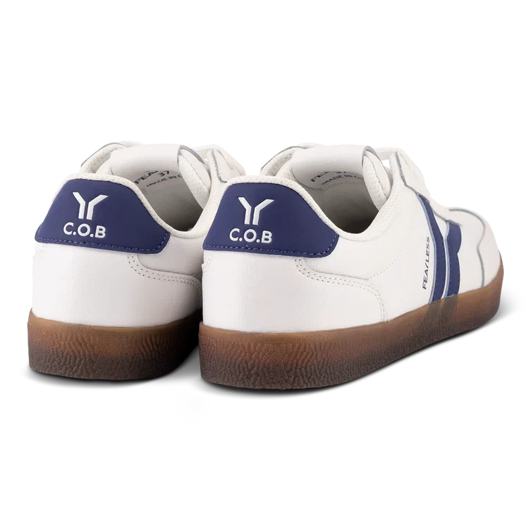 WOMEN'S C.O.B by CULTURE OF BRAVE FEARLESS SNEAKER | WHITE / PURPLE WINGS - Image 4