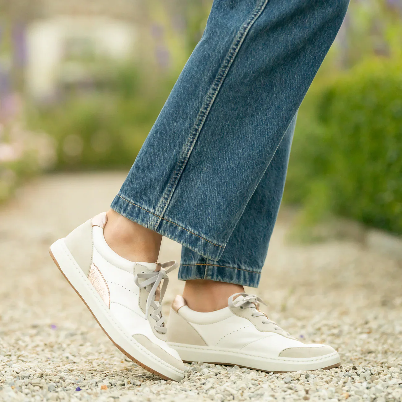 WOMEN'S DANSKO JOSEY | WHITE / ROSE GOLD NAPPA - Image 2