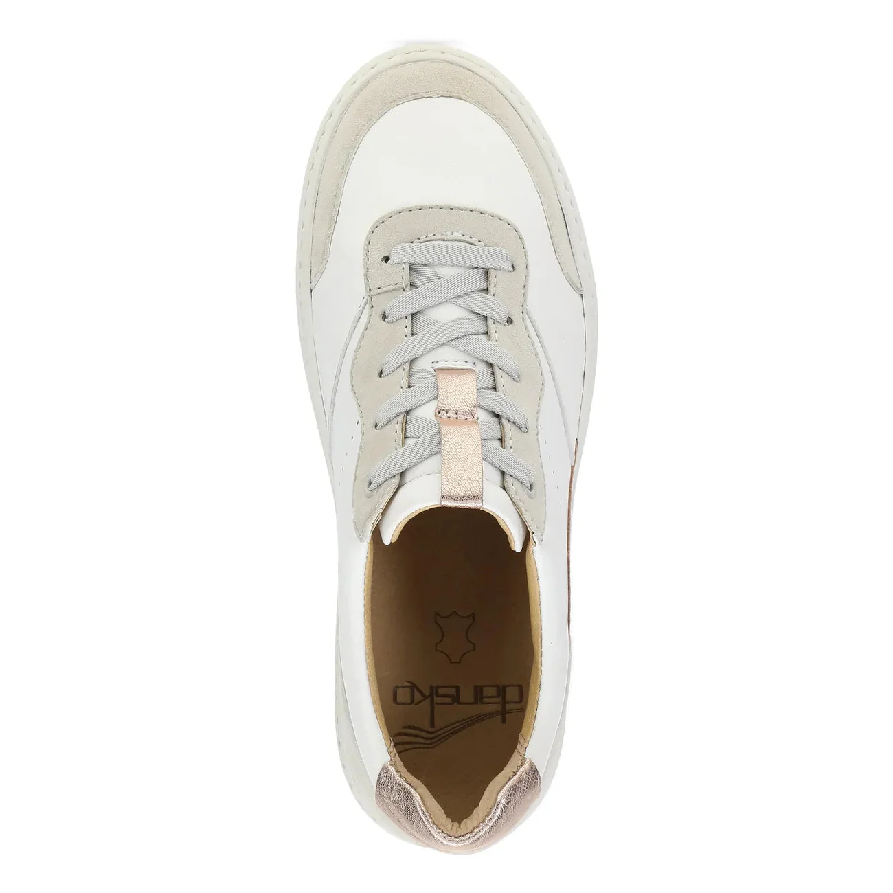 WOMEN'S DANSKO JOSEY | WHITE / ROSE GOLD NAPPA - Image 5