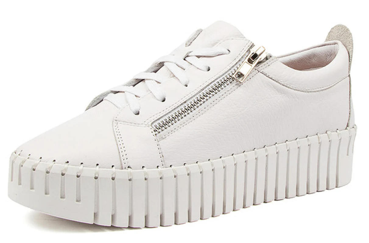 WOMEN'S DJANGO & JULIETTE BUMP | WHITE LEATHER - Image 3