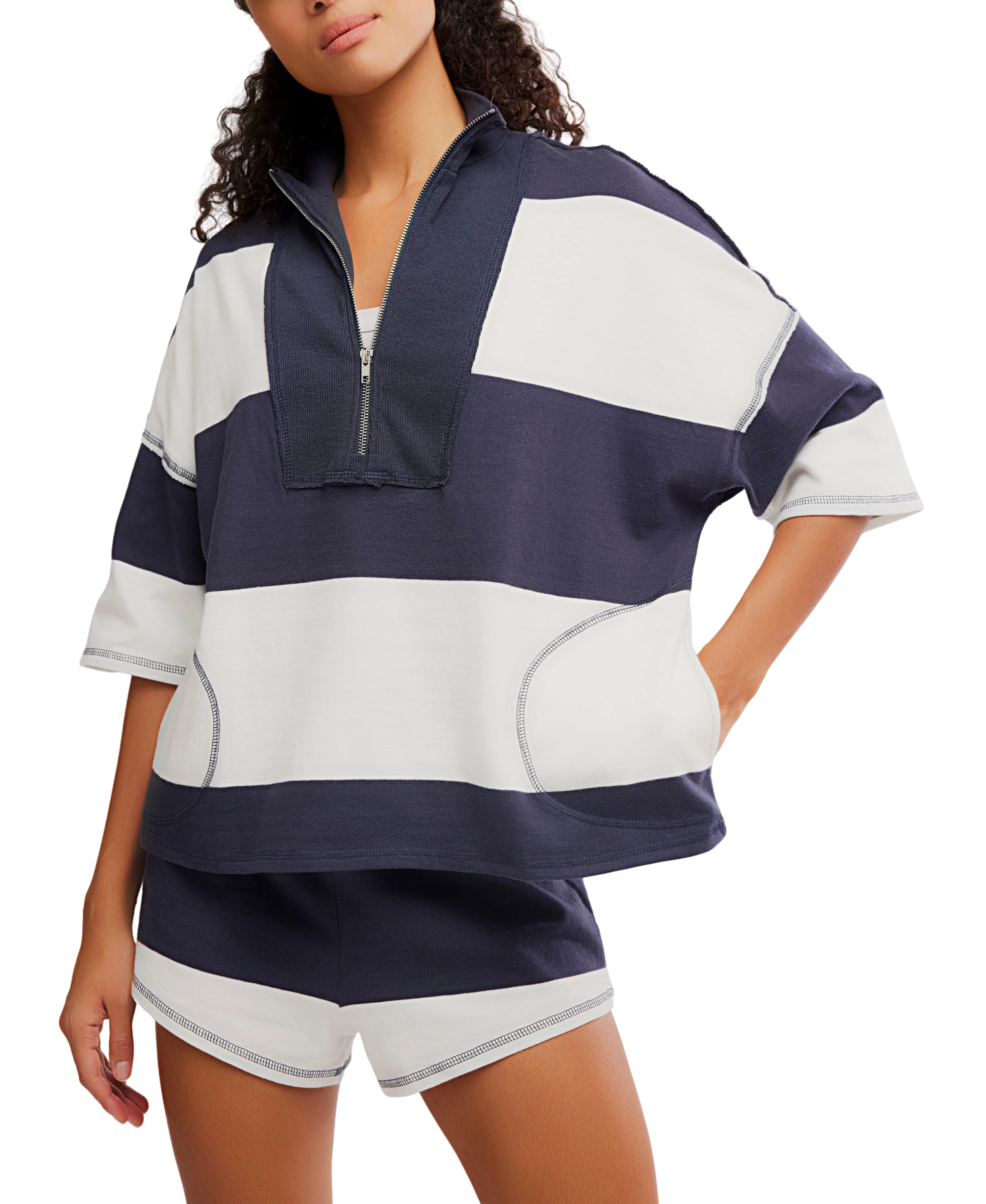 WOMEN'S FP MOVEMENT RETRO RUGBY SET | MIDNIGHT NAVY COMBO - Image 3