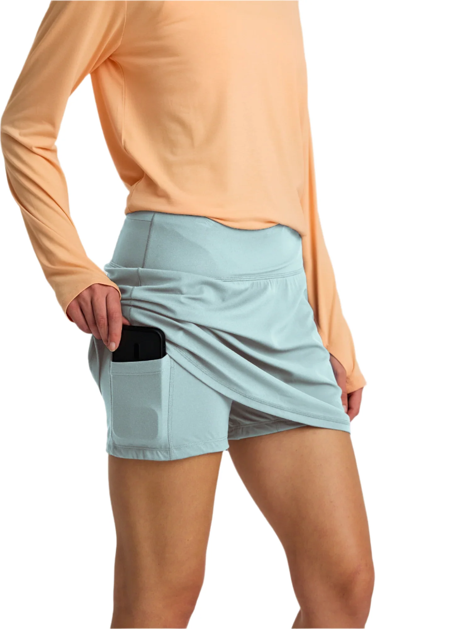 WOMEN'S FREE FLY ALL-DAY SKORT | OCEAN MIST - Image 3