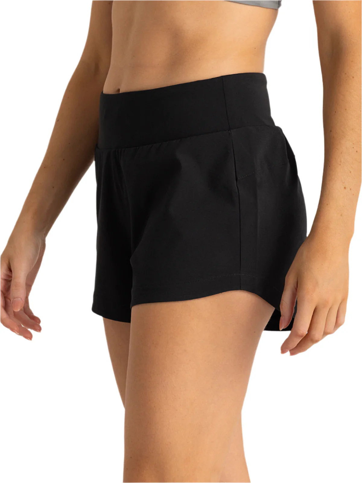 WOMEN'S FREE FLY BAMBOO-LINED ACTIVE BREEZE SHORT - 3" | BLACK - Image 3