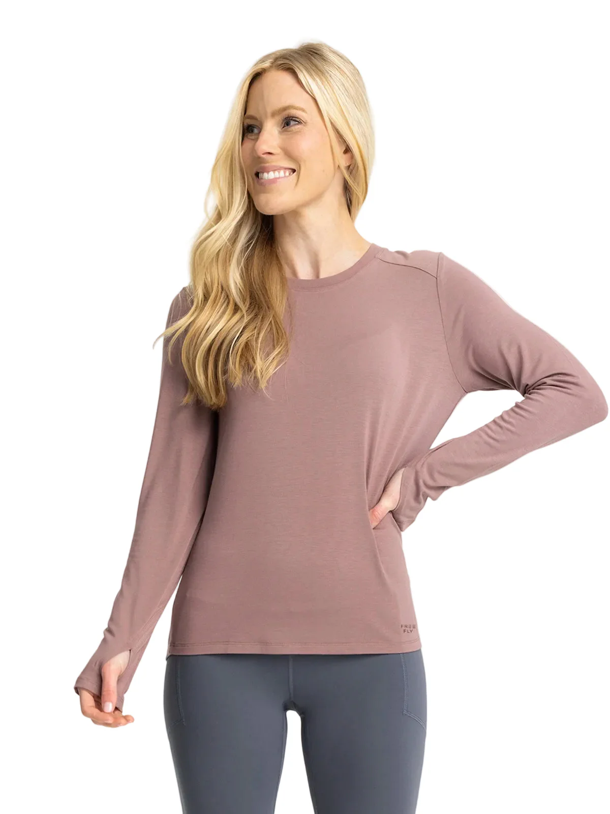 WOMEN'S FREE FLY BAMBOO SHADE LONG SLEEVE II | FIG
