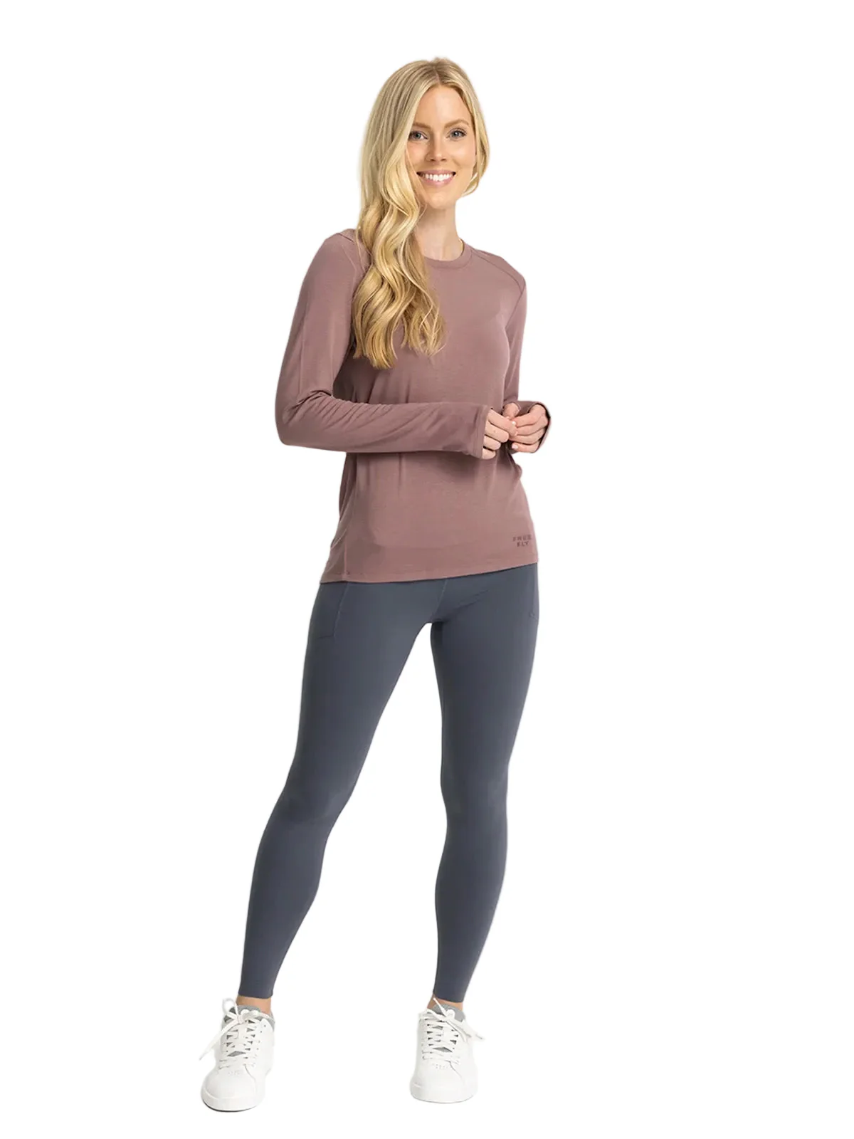 WOMEN'S FREE FLY BAMBOO SHADE LONG SLEEVE II | FIG - Image 3