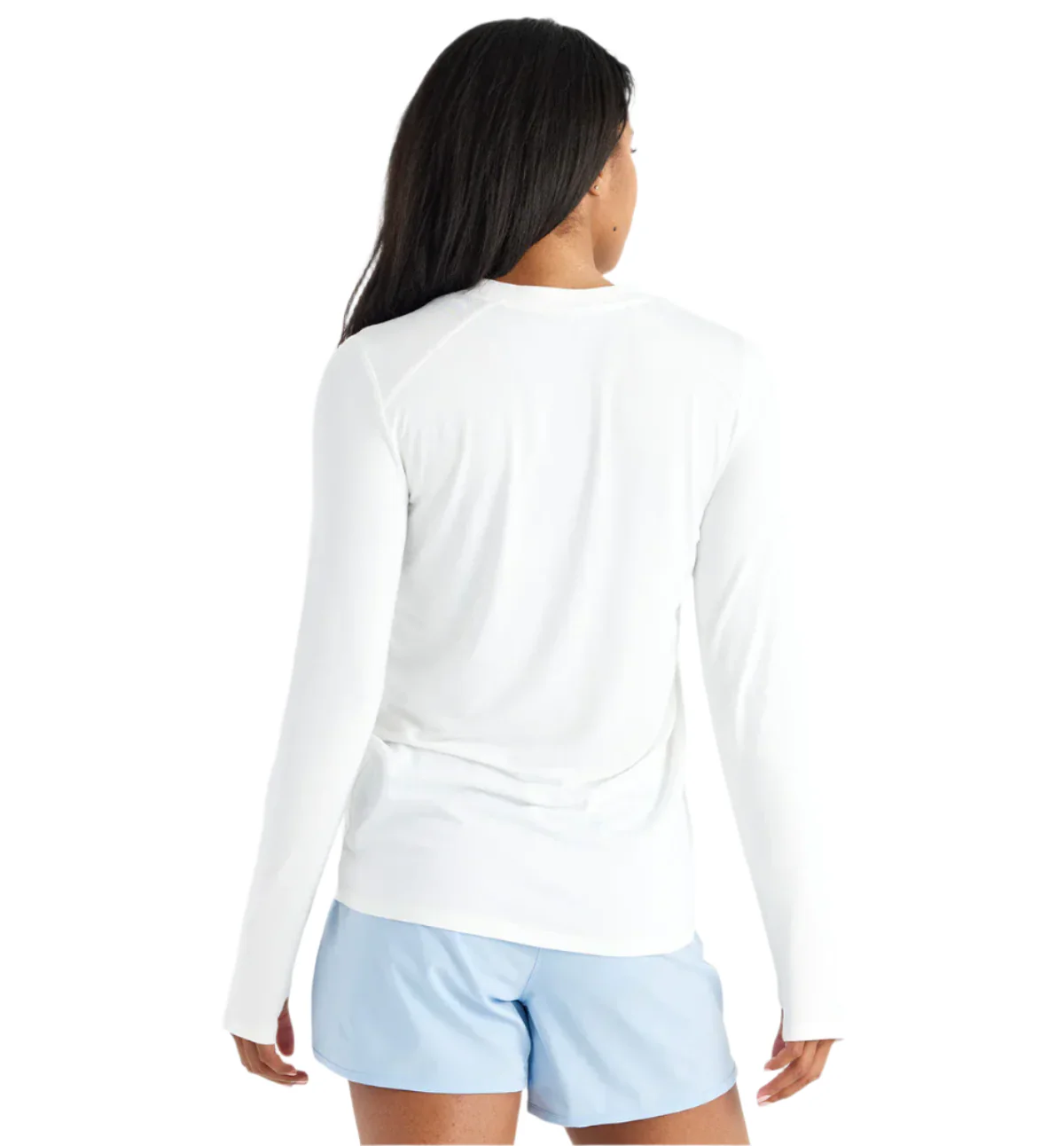 WOMEN'S FREE FLY BAMBOO SHADE LONG SLEEVE II | BRIGHT WHITE - Image 3
