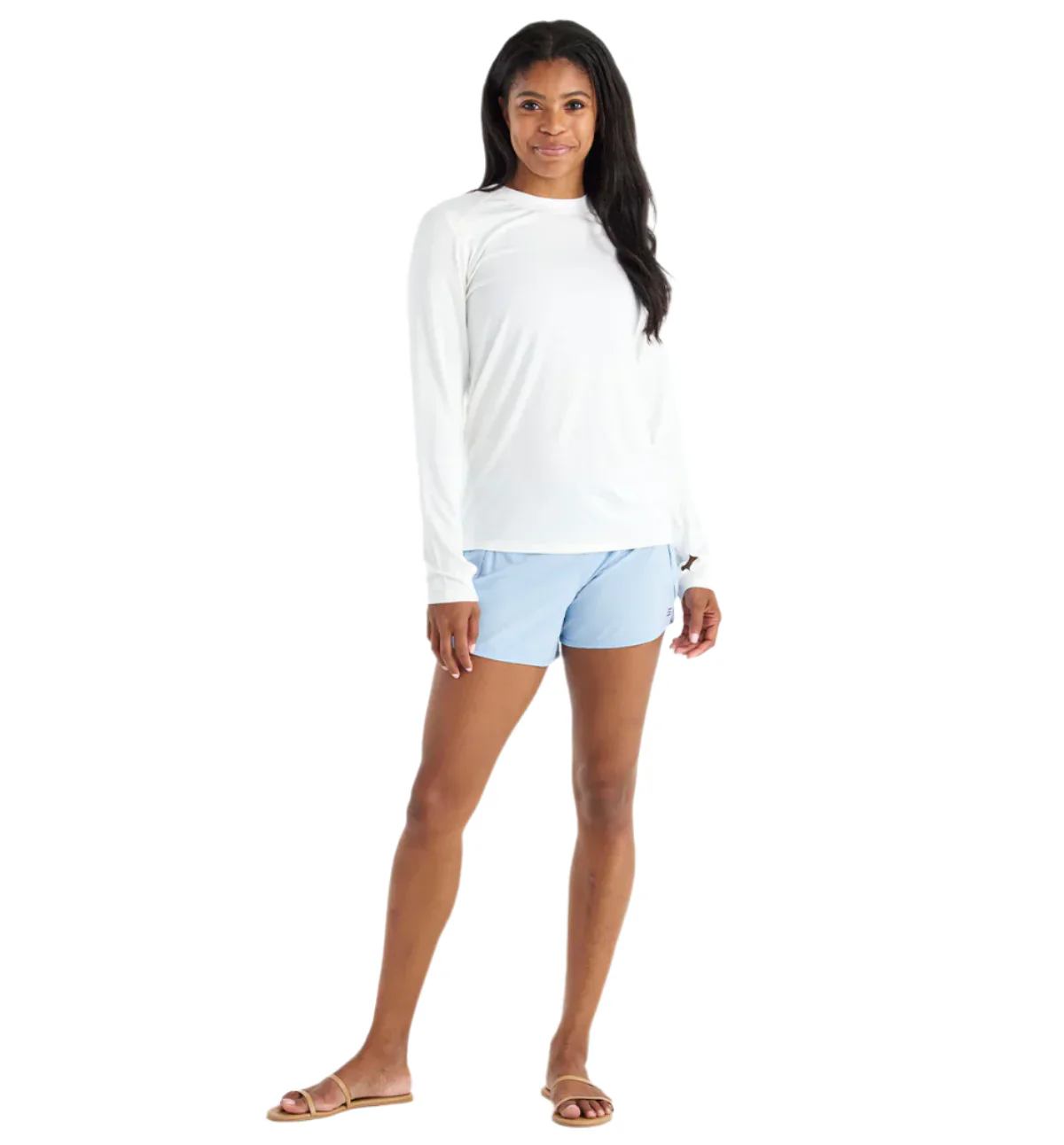 WOMEN'S FREE FLY BAMBOO SHADE LONG SLEEVE II | BRIGHT WHITE - Image 4