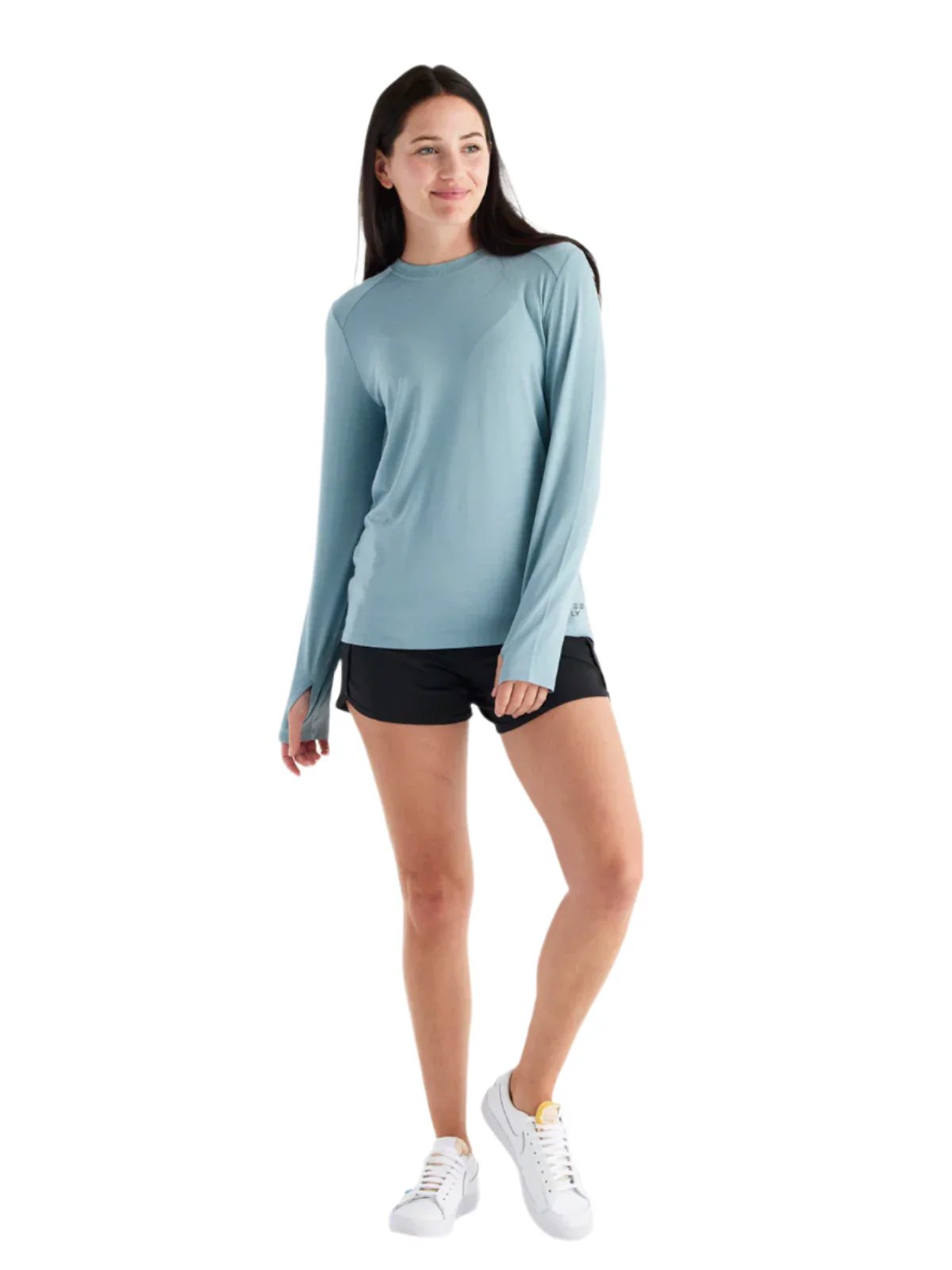 WOMEN'S FREE FLY BAMBOO SHADE LONG SLEEVE II | OCEAN MIST - Image 4