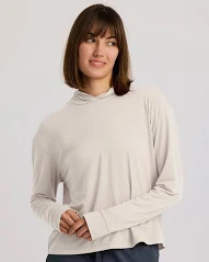 WOMEN'S FREE FLY ELEVATE LIGHTWEIGHT HOODIE | HEATHER BIRCH