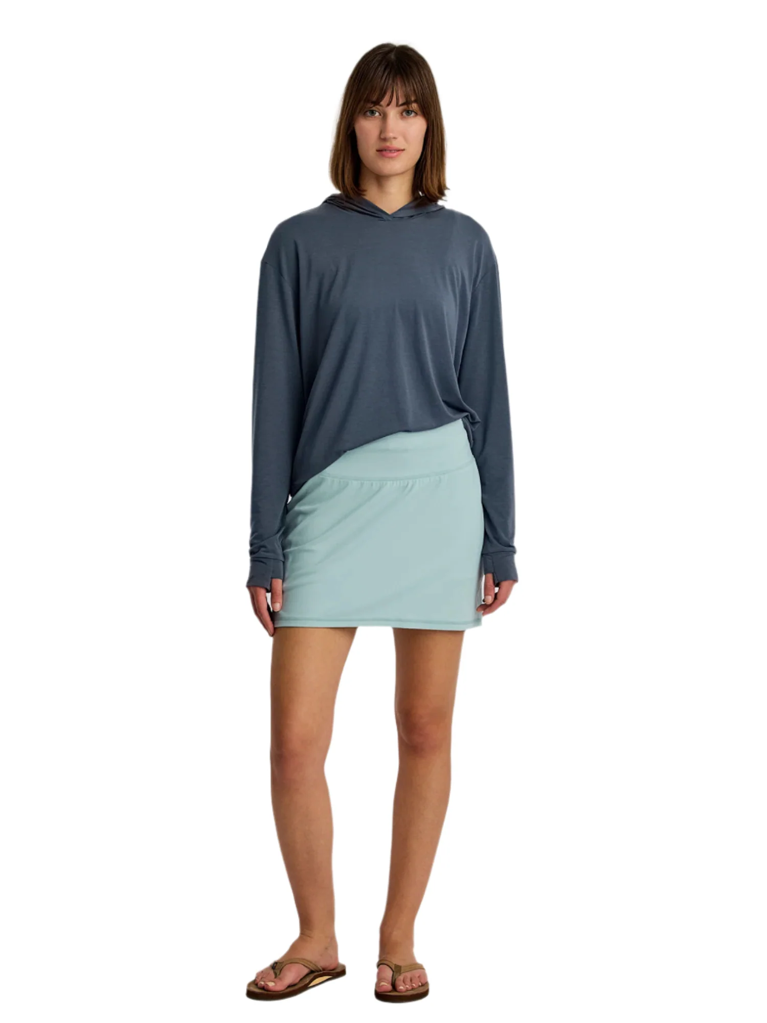 WOMEN'S FREE FLY ELEVATE LIGHTWEIGHT HOODIE | STORM CLOUD - Image 3