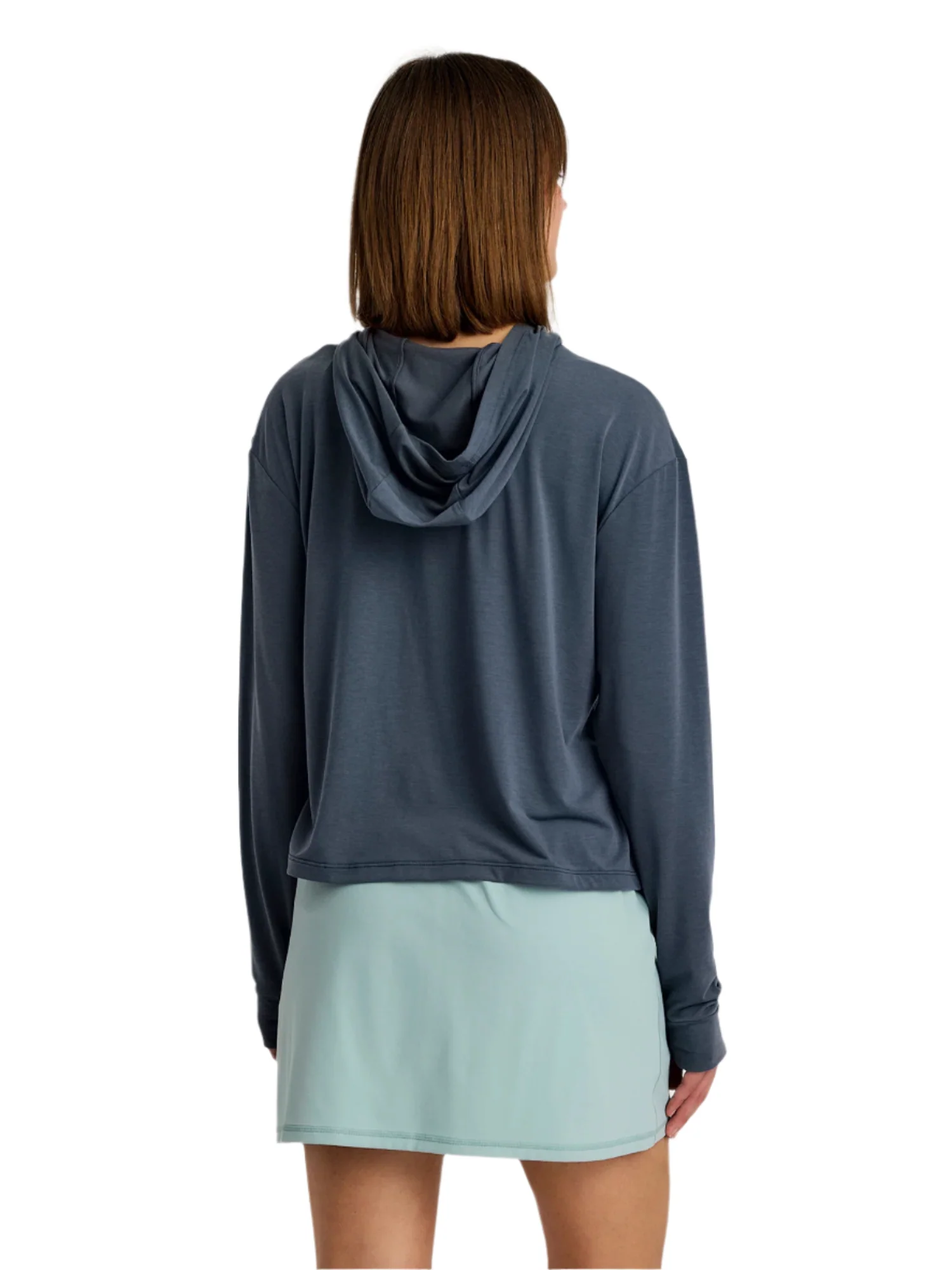 WOMEN'S FREE FLY ELEVATE LIGHTWEIGHT HOODIE | STORM CLOUD - Image 4