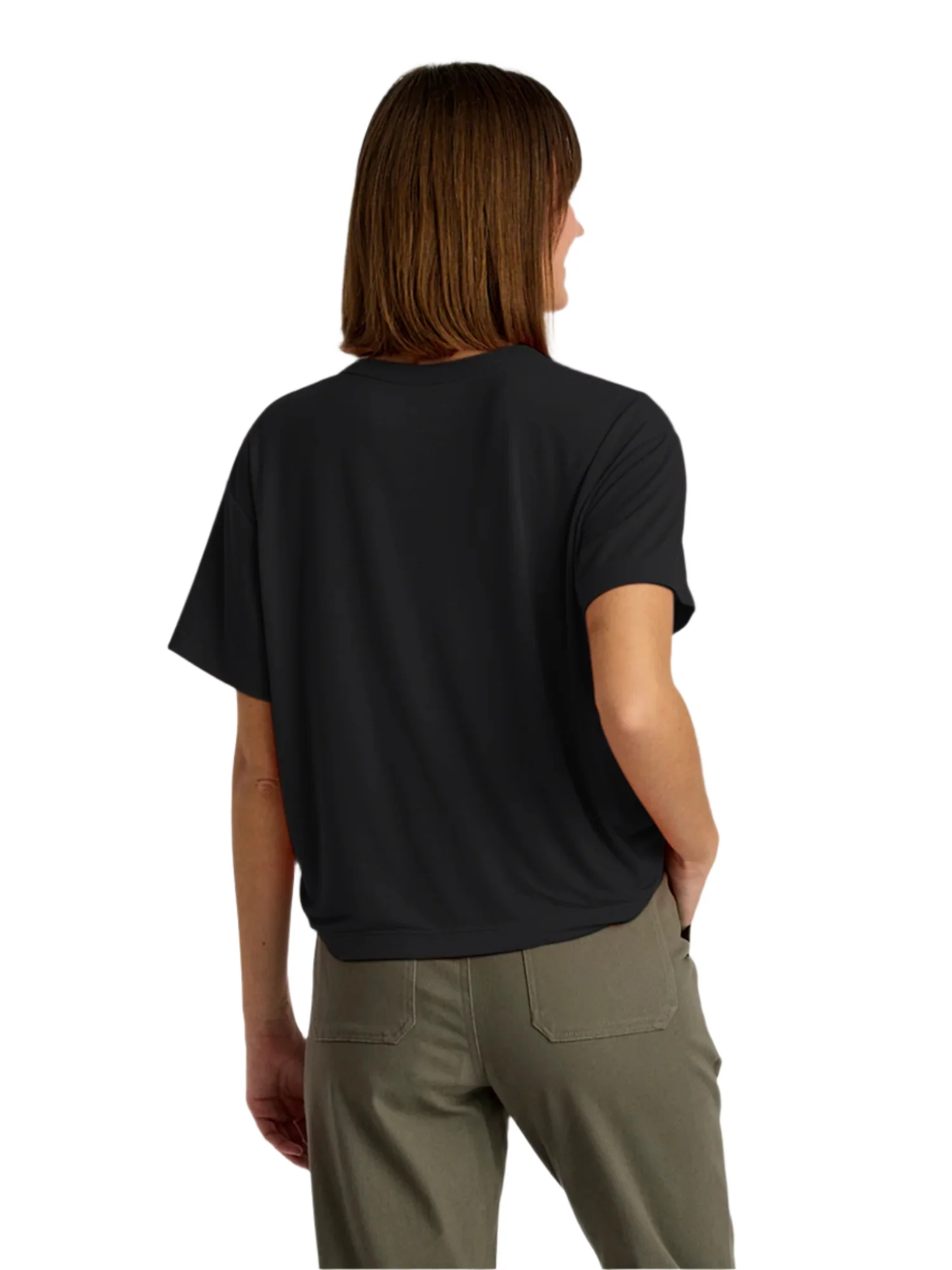 WOMEN'S FREE FLY ELEVATE LIGHTWEIGHT TEE | BLACK - Image 3