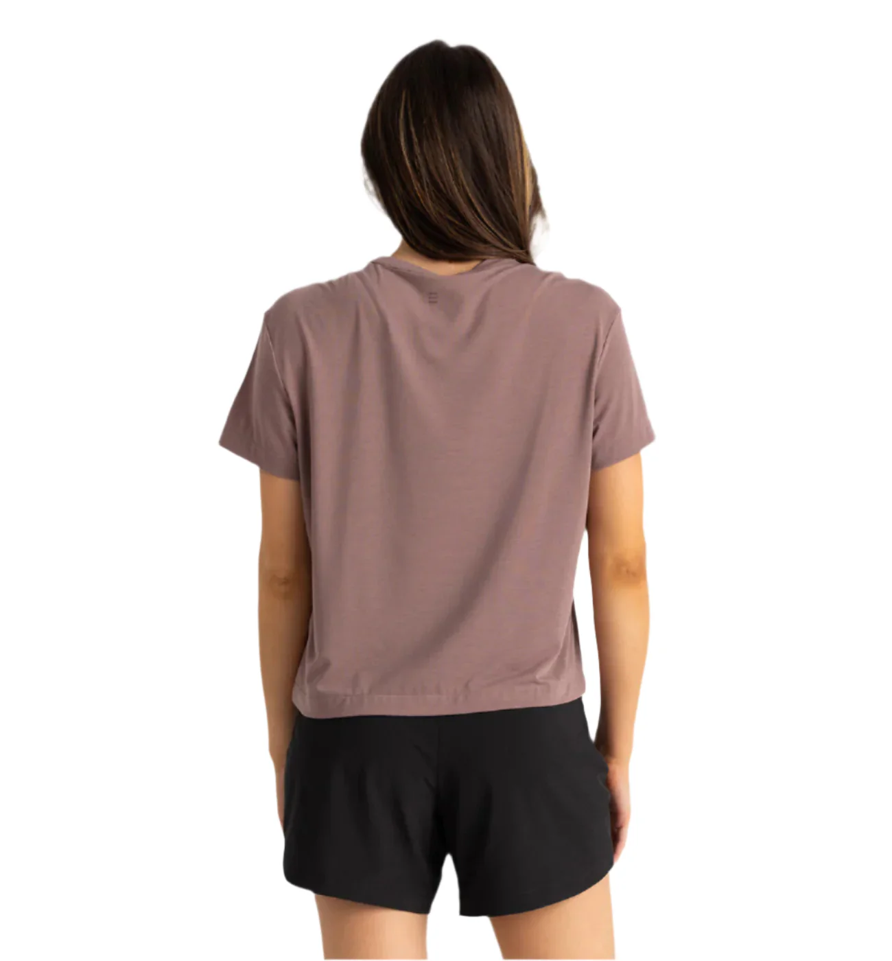 WOMEN'S FREE FLY ELEVATE LIGHTWEIGHT TEE | FIG - Image 2