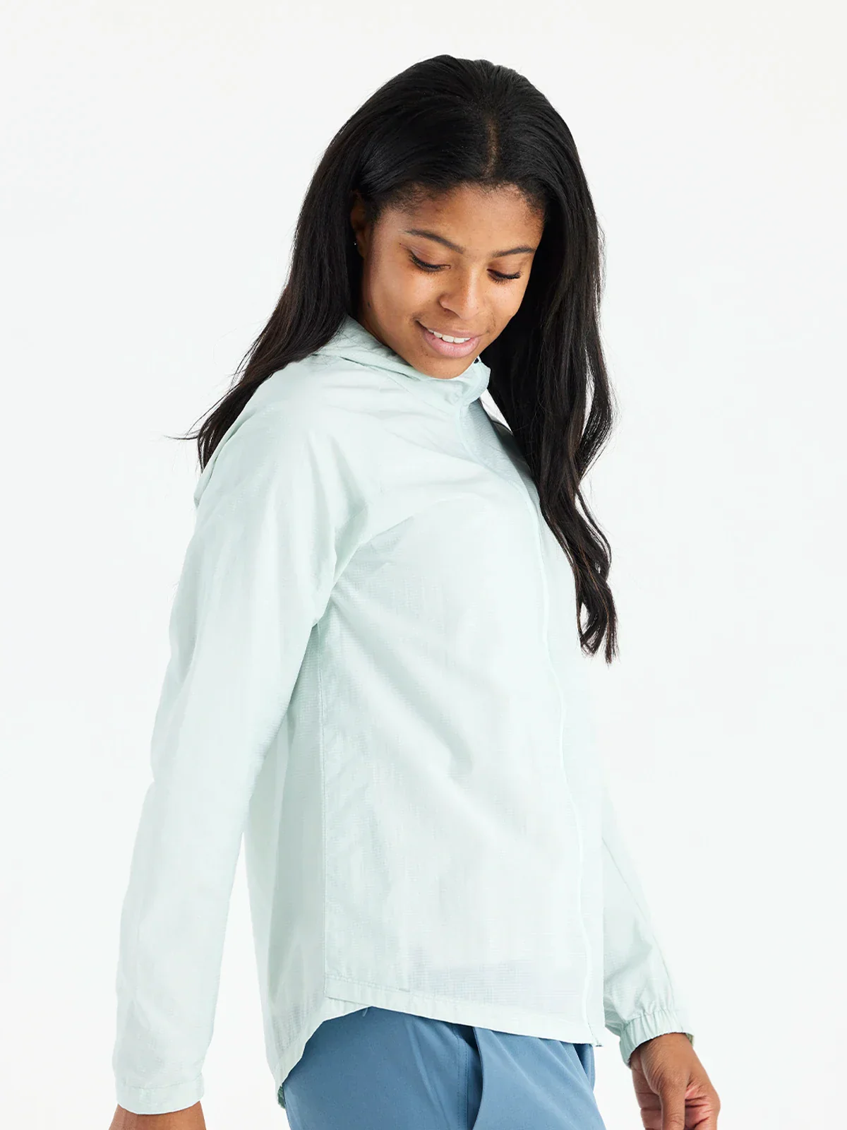 WOMEN'S FREE FLY HEADWIND JACKET | TIDE POOL - Image 4