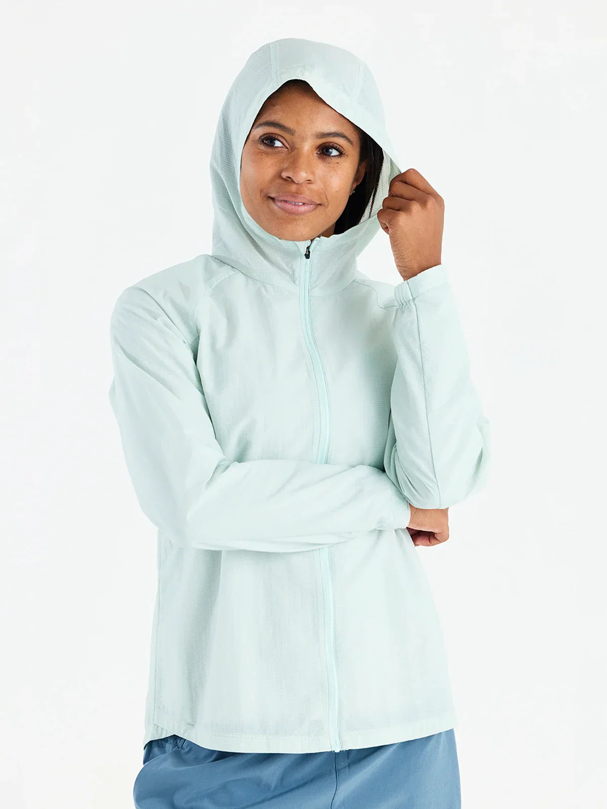 WOMEN'S FREE FLY HEADWIND JACKET | TIDE POOL - Image 5