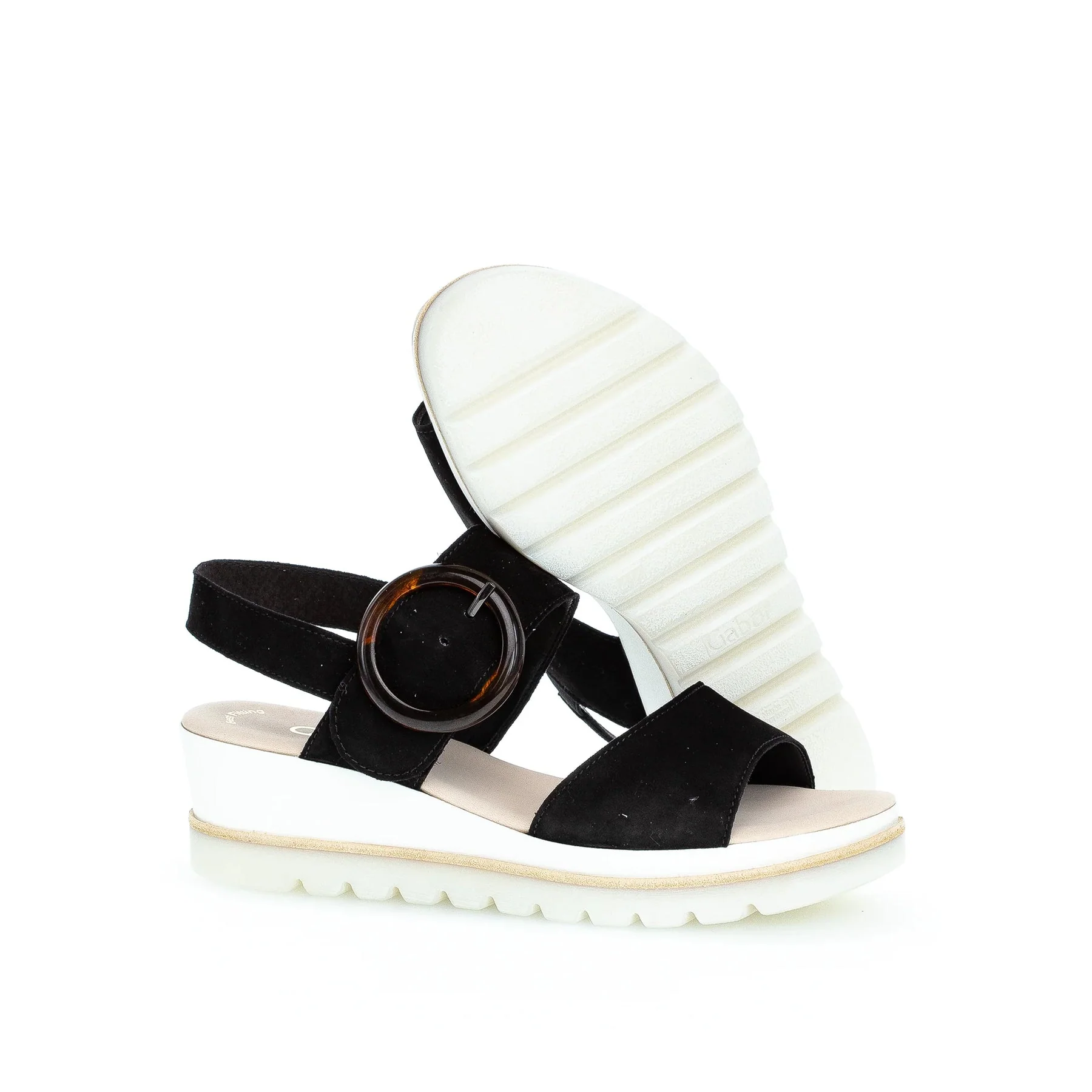 WOMEN'S GABOR 44.645.37 PLATFORM SANDAL | BLACK - Image 3