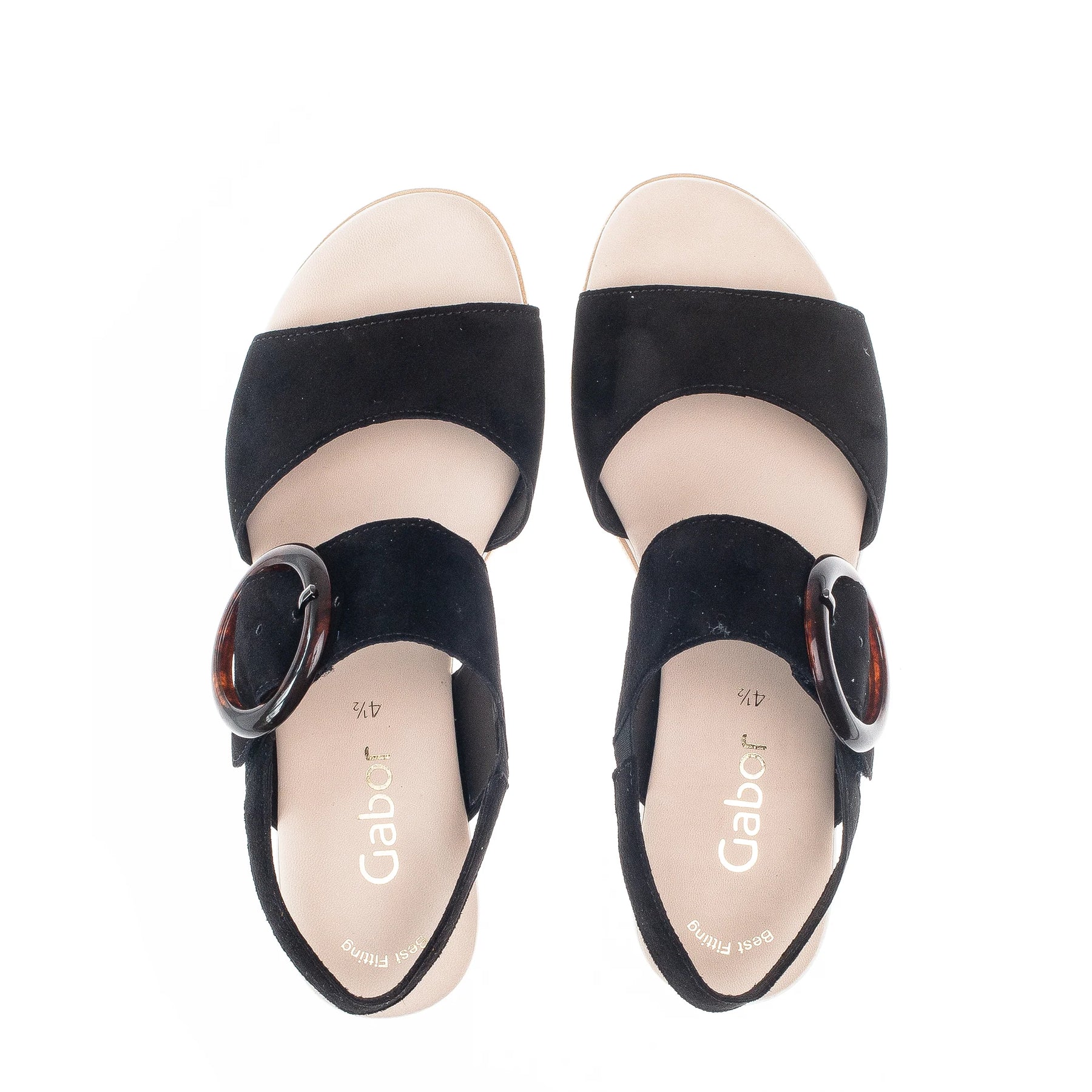 WOMEN'S GABOR 44.645.37 PLATFORM SANDAL | BLACK - Image 4