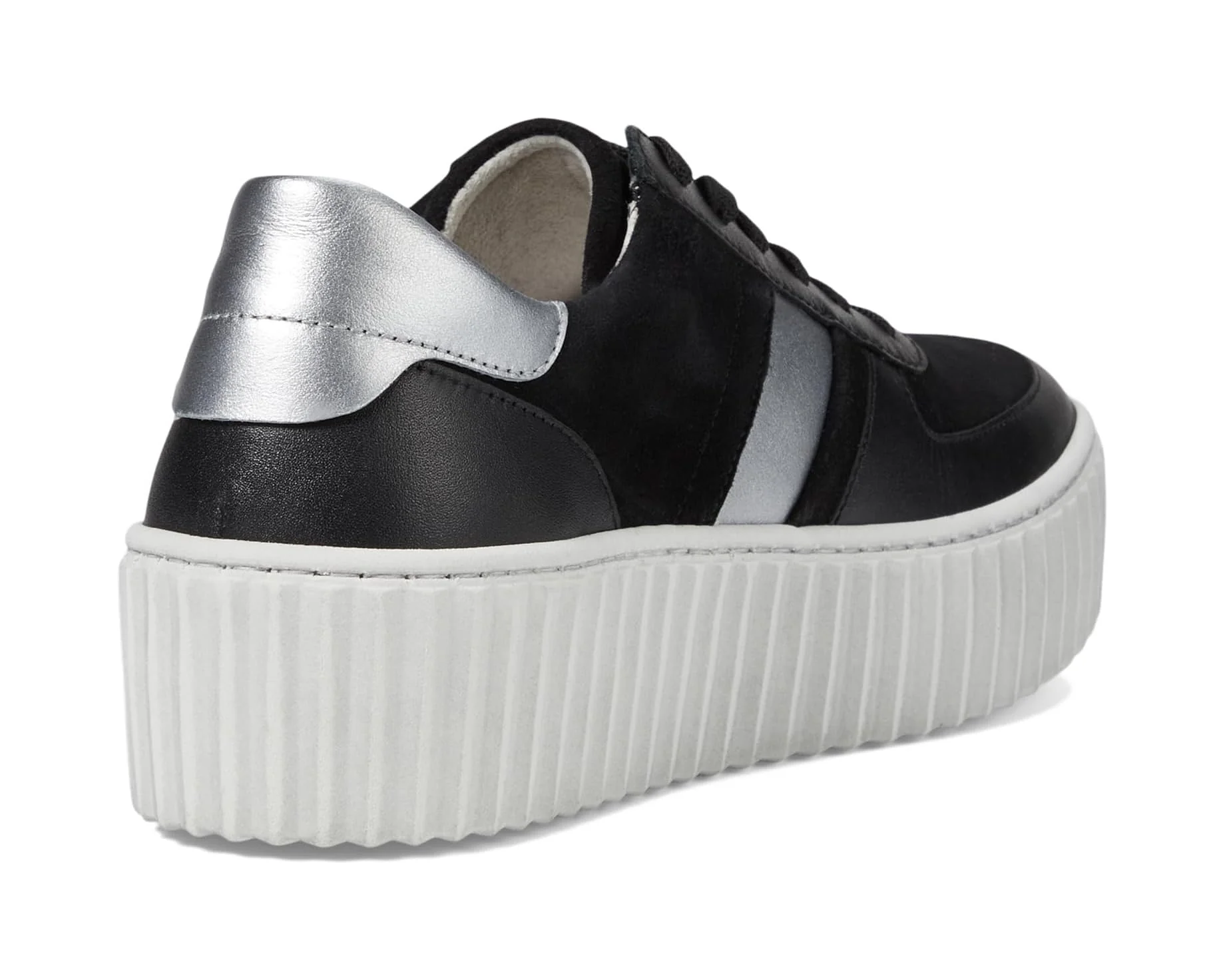 WOMEN'S GABOR 53.203.27 SNEAKER | BLACK / SILVER - Image 7
