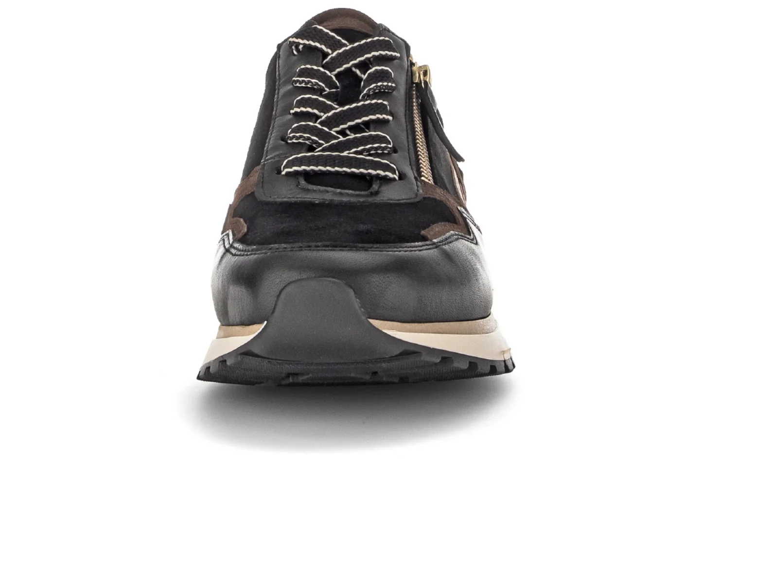 WOMEN'S GABOR 76.378.67 HOLLYWELL SNEAKER | BLACK WHISKY - Image 5