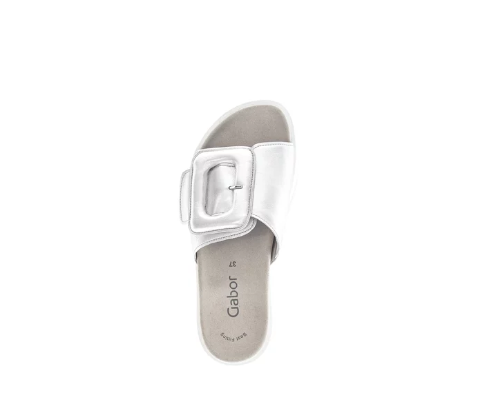WOMEN'S GABOR 63.751.61 SANDAL | SILVER / SILBER - Image 4