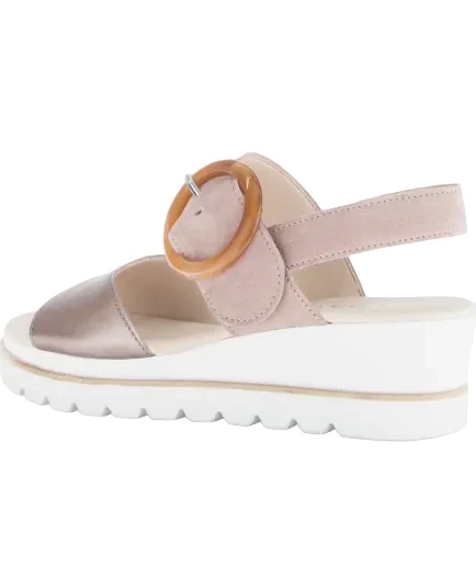 WOMEN'S GABOR 64.645.60 SANDAL | ROSE | ROSEWOOD - Image 3