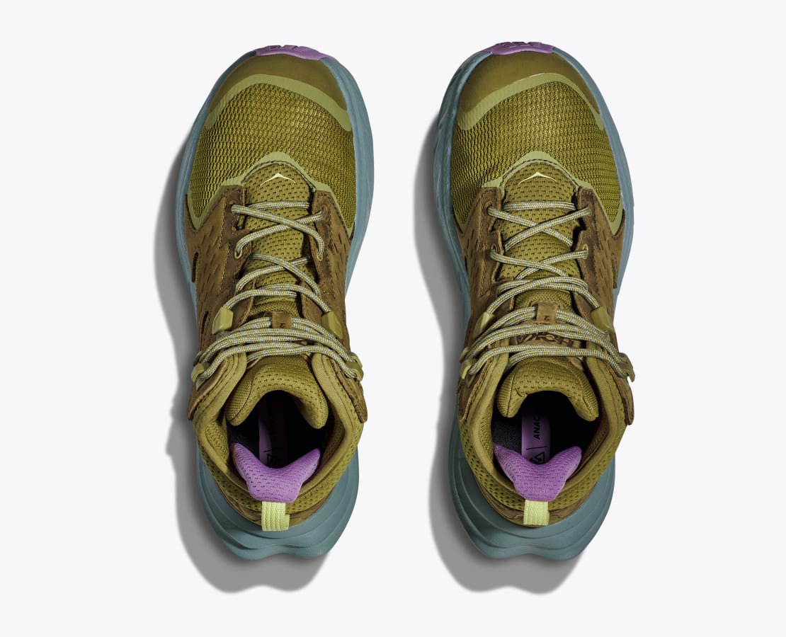 WOMEN'S HOKA ANACAPA 2 MID GTX | GREEN MOSS / AGAVE - Image 4
