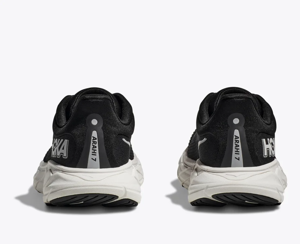 WOMEN'S HOKA ARAHI 7 | BLACK / WHITE - Image 4
